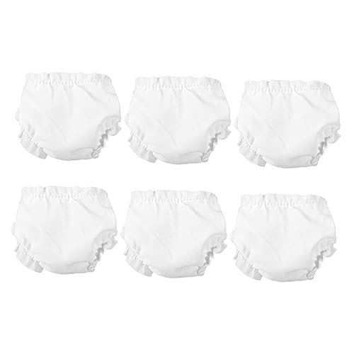 JOINPAYA 6 Stck. Miniature Puppenunterwäsche Verstellbare Puppenunterhosen für Babypuppen Waschbar und Wiederverwendbar für Rollenspiele und Kreative Aktivitäten von JOINPAYA