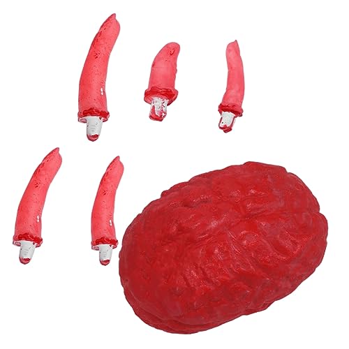 JOINPAYA 6 Stück 1 Satz Simulation Gehirn Prop Halloween-Party Spukhäuser Dekorationen Ding Hand Addams Family Zerbrochene Körperteile Requisiten Dekorationen Schreckliche Gehirnstütze Rot JOINPAYA 6 Stück 1 Satz Simulation Gehirn Prop Halloween-Party Spukhäuser Dekorationen Ding Hand Addams Family Zerbrochene Körperteile Requisiten Dekorationen Schreckliche Gehirnstütze Rot von JOINPAYA