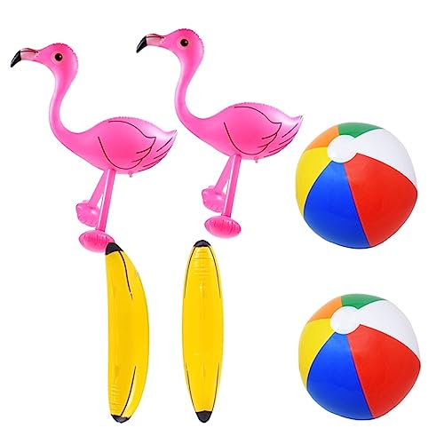 JOINPAYA 6stücke Teiliges Mit Aufblasbaren Spielzeugen Für Junge Mädchen Flamingos Bananen Für Poolpartys Und Strandaktivitäten Für Wasserspaß Und Spiele Im Freien von JOINPAYA