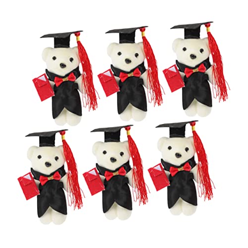 JOINPAYA 6stücke Doktor Bär Deko Für Blumensträuße Niedliche Abschluss-bärenpuppen Für -Bouquets Stehende Figuren Abschlussfeier-Accessoires von JOINPAYA