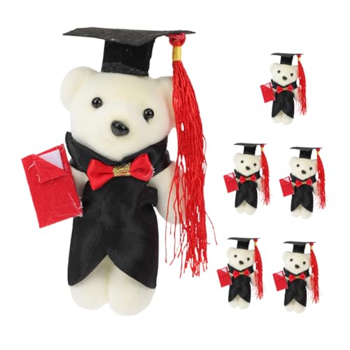 JOINPAYA 6 Stück Dr. Bärenpuppe Kuscheltier für Graduierung Doctor Bear Souvenir Weiches Plüschspielzeug Abschlussfeier Flauschige Bärenspielzeuge kompakter Abschlussbär Polyester JOINPAYA 6 Stück Dr. Bärenpuppe Kuscheltier für Graduierung Doctor Bear Souvenir Weiches Plüschspielzeug Abschlussfeier Flauschige Bärenspielzeuge kompakter Abschlussbär Polyester von JOINPAYA