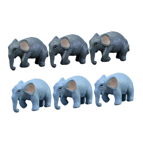 JOINPAYA 6 Stück -Elefanten-Dekoration Elefantenspielzeug Mini-elefantenfiguren Mini-tiermodelle Miniatur-feengartenfiguren Kleine Elefantenfiguren Kleiner Elefant PVC JOINPAYA 6 Stück -Elefanten-Dekoration Elefantenspielzeug Mini-elefantenfiguren Mini-tiermodelle Miniatur-feengartenfiguren Kleine Elefantenfiguren Kleiner Elefant PVC von JOINPAYA