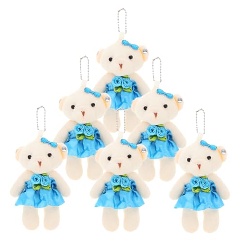 JOINPAYA 6 Stücke Mini Bär Stofftier Spielzeug Weiche Bär Puppe Hochzeit Gunsten Keychain Zubehör JOINPAYA 6 Stücke Mini Bär Stofftier Spielzeug Weiche Bär Puppe Hochzeit Gunsten Keychain Zubehör von JOINPAYA