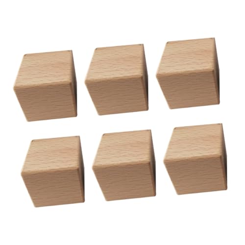 JOINPAYA 6 Stück -Holzklötze lernspielzeug sortierspielzeug Holzspielzeug für Kleinkinder Holzbausteine DIY Holzwürfel quadratischer Block Buche Khaki JOINPAYA 6 Stück -Holzklötze lernspielzeug sortierspielzeug Holzspielzeug für Kleinkinder Holzbausteine DIY Holzwürfel quadratischer Block Buche Khaki von JOINPAYA