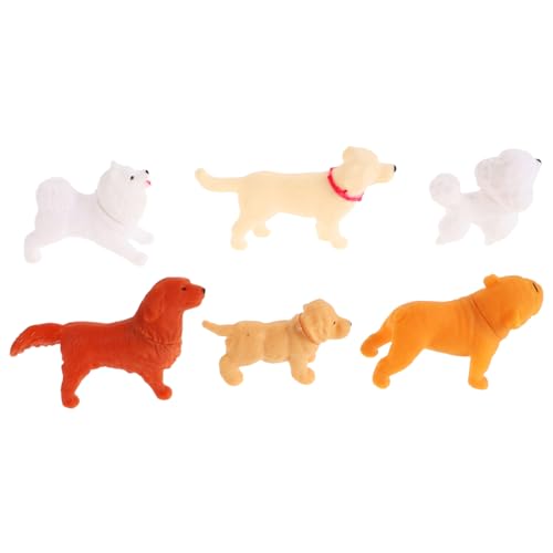 JOINPAYA 6 Stück Kinderspielzeug Paparazzi Puppenhaus Hund Realistische Tierfiguren Realistische Hundespielzeuge Lifelike Hund Welpenspielzeug für Mini-Tierfiguren Tongjiao JOINPAYA 6 Stück Kinderspielzeug Paparazzi Puppenhaus Hund Realistische Tierfiguren Realistische Hundespielzeuge Lifelike Hund Welpenspielzeug für Mini-Tierfiguren Tongjiao von JOINPAYA