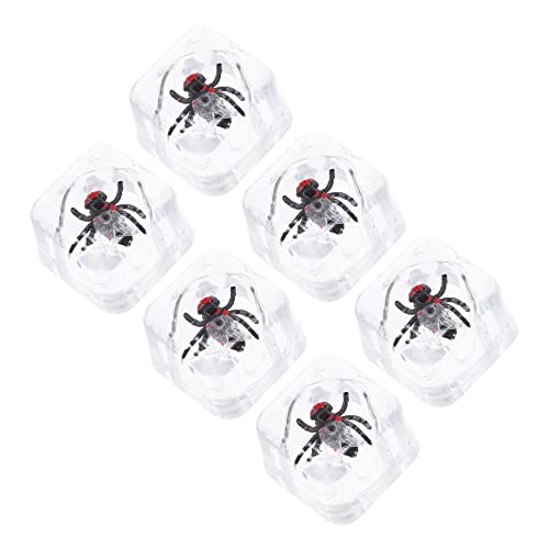 JOINPAYA 6 Stück Kniffliger Ice Cube Bug laufstall Simulierte Eiswürfel Die Insektenpuppe Prankspielzeug vorgeben Fliegen mit tragbare Eisspielzeuge interessante Eiswürfel Plastik von JOINPAYA