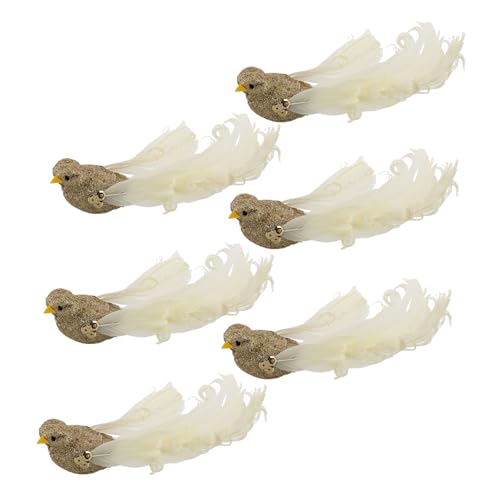 JOINPAYA 6 Stück Künstliche Vögel Künstliche Vögel Dekoration Realistischer Vogel Outdoor Vogel Dekorationen Vögel Zum Basteln Bastelvögel Simulierte Vogelverzierungen Heimdekor Schaum von JOINPAYA