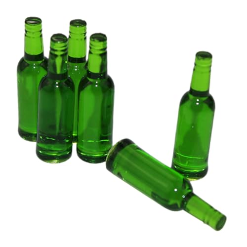 JOINPAYA 6stücke Miniatur Bierflaschen Deko Für Puppenhäuser Miniaturen Fotorequisiten Für Mini Landschaften Tischdekoration Und Kreative Szenen von JOINPAYA