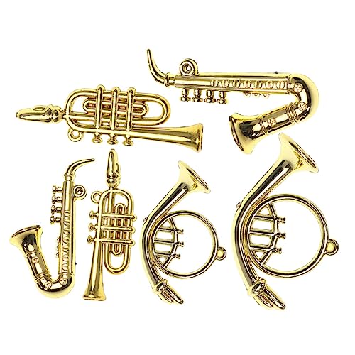JOINPAYA 6 Stück Miniatur Musikinstrumente Teiliges für Puppenhaus Dekorative Spielzeuge Saxophone Mehr für Kreative Gestaltung und Puppenhaus Dekoration von JOINPAYA