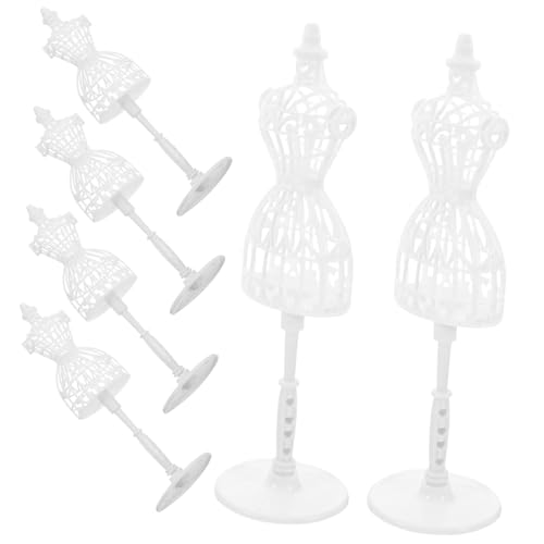 JOINPAYA 6stücke Teiliges Mini Puppen Mannequin Kleiderständer Hohes Design Für Puppenkleidung Und DIY-Dekoration Weißer Für Miniaturhäuser Und Spielzeug JOINPAYA 6stücke Teiliges Mini Puppen Mannequin Kleiderständer Hohes Design Für Puppenkleidung Und DIY-Dekoration Weißer Für Miniaturhäuser Und Spielzeug von JOINPAYA