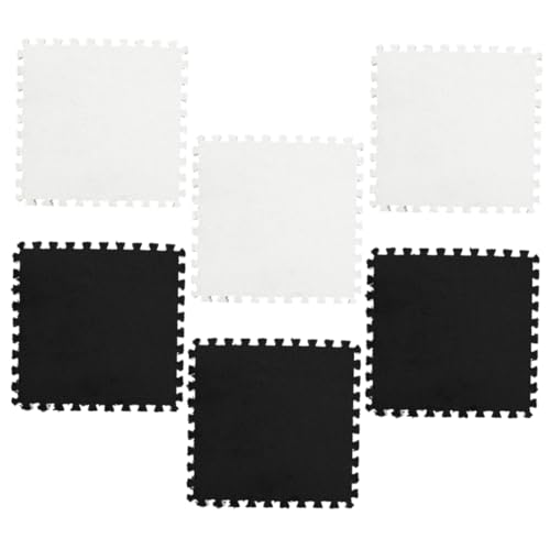 JOINPAYA 6 Stück Quadratischer Patchwork-Teppich sicherheitsleine Schlafzimmer Verriegelung Puzzle-Teppiche kinderteppich Kindergelenkmatte Bodenpolster für das Fitnessstudio Schaum von JOINPAYA