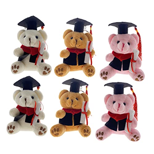 JOINPAYA 6stücke Kuscheltiere Schlüsselanhänger Plüschanhänger Für Schulranzen Und Graduierung Cartoon-abschlussbären DREI Farben Für Absolventen JOINPAYA 6stücke Kuscheltiere Schlüsselanhänger Plüschanhänger Für Schulranzen Und Graduierung Cartoon-abschlussbären DREI Farben Für Absolventen von JOINPAYA
