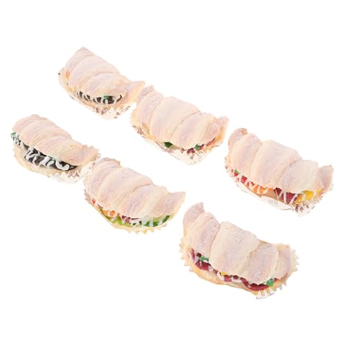 JOINPAYA 6 Stück Simulation Lebensmittelmodell Lebensmittel küchen Dekoration Künstliche Lebensmittel Deko Essensskulptur Deko Fake Food Deko gefälschtes Cupcake-Modell Magnet von JOINPAYA