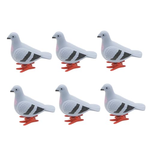 JOINPAYA 6 Stücke Taube Modell Taube Spielzeug Wind up Spielzeug Tiere Spielzeug Mädchen Wind up Für Jungen Und Mädchen Zufällige Farbe von JOINPAYA