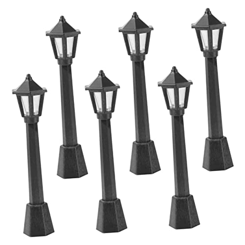 JOINPAYA 6 Stück Simuliertes Straßenlichtmodell Deko Miniaturmodell Einer Straßenlaterne Parkszenen-Layout-Requisiten Mini-straßenlaternen Mini-simulationslichtmodell Black Plastik JOINPAYA 6 Stück Simuliertes Straßenlichtmodell Deko Miniaturmodell Einer Straßenlaterne Parkszenen-Layout-Requisiten Mini-straßenlaternen Mini-simulationslichtmodell Black Plastik von JOINPAYA