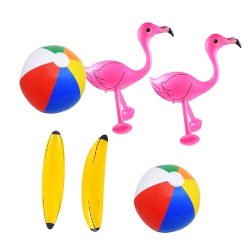 JOINPAYA 6 Stück Strandspielzeug Schwimmen Ball Wasser Banane für kinderspielzeug Water Toy Simulation aufblasbares aufblasbares Schwimmspielzeug Colorful von JOINPAYA