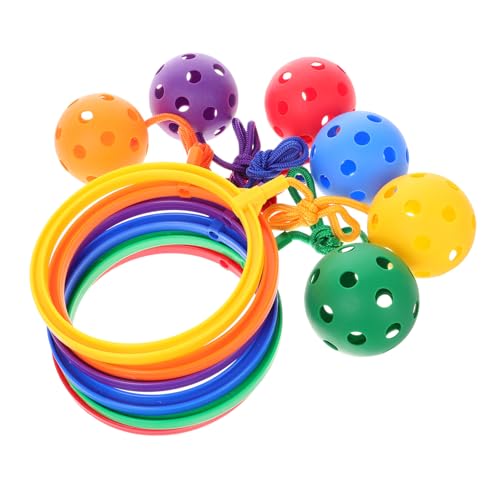 JOINPAYA 6 Stück Teiliges Bunte Sprungbälle mit Seil Kindersicheres Material Fördert Koordination und Motorik für Drinnen und Draußen Sportspielzeug für JOINPAYA 6 Stück Teiliges Bunte Sprungbälle mit Seil Kindersicheres Material Fördert Koordination und Motorik für Drinnen und Draußen Sportspielzeug für von JOINPAYA