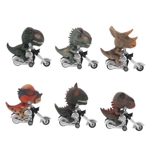 JOINPAYA 6 Stück Teiliges Dinosaurier Rückziehauto Set Realistische Dinosaurier-motorradspielzeuge mit Inertialantrieb Batteriefrei Detailgetreu für pädagogisches Familienspiel JOINPAYA 6 Stück Teiliges Dinosaurier Rückziehauto Set Realistische Dinosaurier-motorradspielzeuge mit Inertialantrieb Batteriefrei Detailgetreu für pädagogisches Familienspiel von JOINPAYA