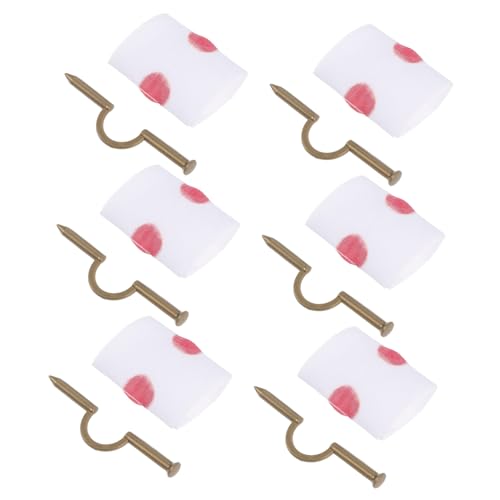 JOINPAYA 6 Stück Teiliges Halloween Streich Nagel durch Finger Requisit mit Realistischer Blutoptik Leichtes Weiches Material Witziges Partyspielzeug für April Fools Zufällige Farbe von JOINPAYA