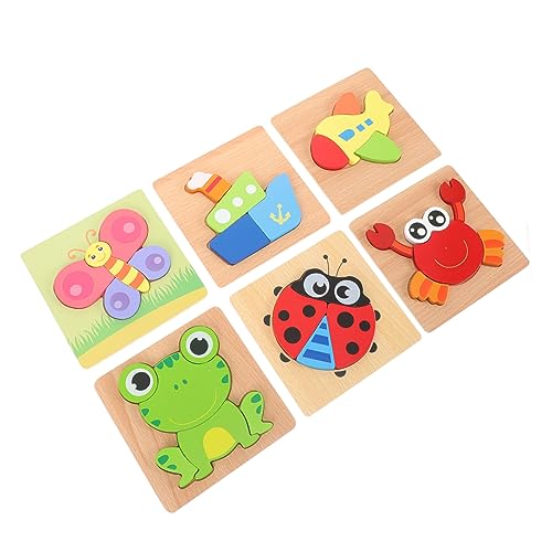 JOINPAYA 6 Stück Teiliges Holzpuzzle für Kleinkinder Pädagogisches Lernspielzeug für Jahre Farbenfrohe Formen zum Fördern von Farbenverständnis Geduld und Hand Auge Koordination JOINPAYA 6 Stück Teiliges Holzpuzzle für Kleinkinder Pädagogisches Lernspielzeug für Jahre Farbenfrohe Formen zum Fördern von Farbenverständnis Geduld und Hand Auge Koordination von JOINPAYA