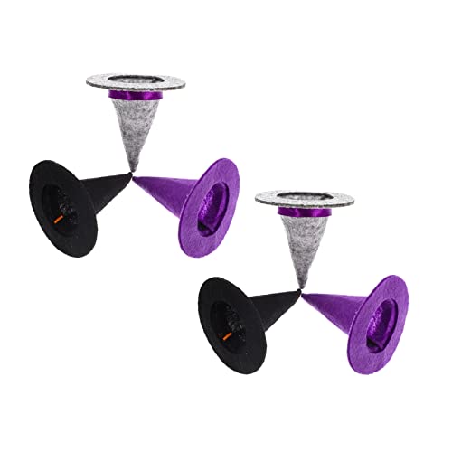 JOINPAYA 6 Stück Teiliges Mini Hexenhüte für Weinflaschen Handgemachte Halloween Dekoration Schwarz und für Partys und Raumdekoration JOINPAYA 6 Stück Teiliges Mini Hexenhüte für Weinflaschen Handgemachte Halloween Dekoration Schwarz und für Partys und Raumdekoration von JOINPAYA