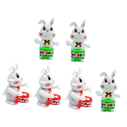 JOINPAYA 6 Stück Trommel Kaninchen Kaninchen Puppe Schmuck Trommelspielzeug Pädagogisches Uhrwerk Aufziehspielzeug Desktop Zartes Kaninchen Zufällige Farbe JOINPAYA 6 Stück Trommel Kaninchen Kaninchen Puppe Schmuck Trommelspielzeug Pädagogisches Uhrwerk Aufziehspielzeug Desktop Zartes Kaninchen Zufällige Farbe von JOINPAYA