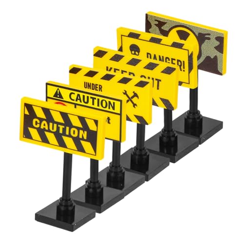 JOINPAYA 6stücke Teiliges Spielset Mit Verkehrszeichen Und Ampeln Für Mädchen Interaktives Bausteinspielzeug Verkehrserziehung Und Simulation Realer Verkehrsszenarien von JOINPAYA