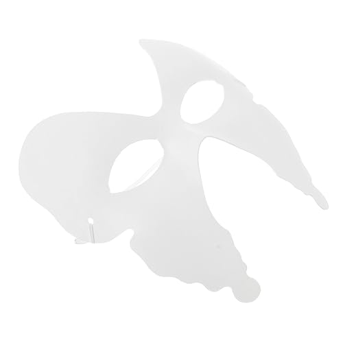 JOINPAYA 6 Stück Weiße Papier Masken Schmetterling DIY Bemalbar Cosplay Zubehör für Karneval Themenparty Geburtstag Kunstunterricht Kreative Bastelmasken von JOINPAYA