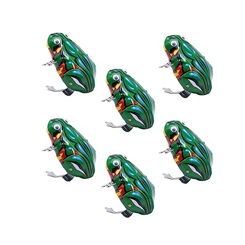 JOINPAYA Frosch Aufziehspielzeug 6 Stück Frösche Modell Spielzeug Tier Uhrwerk Spielzeug Lernspielzeug Für Kinder Frühling von JOINPAYA