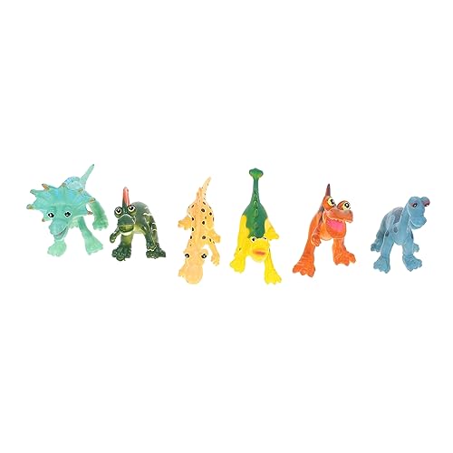 JOINPAYA 6 Stücke Dinosaurier Modell Mini Desktop Ornamente Dinosaurier Modelle Dinosaurier Figuren Simulation Dinosaurier Dinosaurier Figuren Simulation PVC von JOINPAYA