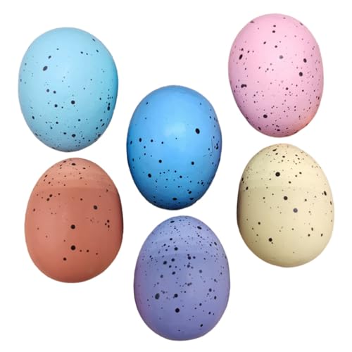 JOINPAYA 6 Stücke Simulations-Ei-Modell ostereierfarbe easter eggs egg maging easter decoration Korbverzierung farbige Eier Verzierungs-Requisiten simulierte Eiermodelle Osterschmuck Schaum JOINPAYA 6 Stücke Simulations-Ei-Modell ostereierfarbe easter eggs egg maging easter decoration Korbverzierung farbige Eier Verzierungs-Requisiten simulierte Eiermodelle Osterschmuck Schaum von JOINPAYA