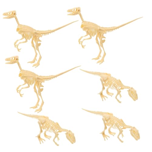 JOINPAYA Dinosaurier-bauspielzeug 6-teiliges Set Dinosaurier-Skelette Modelle Lernspielzeug Für Jungen Und Mädchen von JOINPAYA