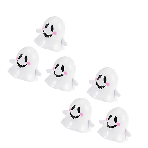 JOINPAYA 6-Teiliges Set Halloween -Puppe Halloween Halloween Toys Small Toys Geister Halloween-Uhrwerk Halloween- -Requisiten Springendes PVC-Kunststoff Weiß von JOINPAYA