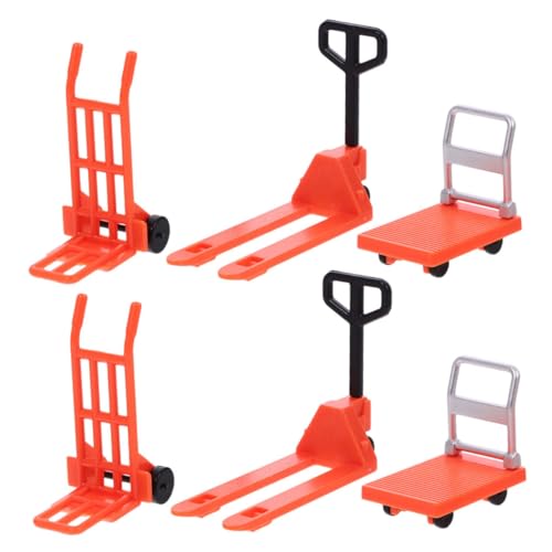JOINPAYA Konstruktionsspielzeug-Set Für Jungen 6-teilig Miniatur-verkehrsspielzeug Schubkarre Gabelstapler Für Kinder Zum Erlernen Der Verkehrsregeln Und Der von JOINPAYA
