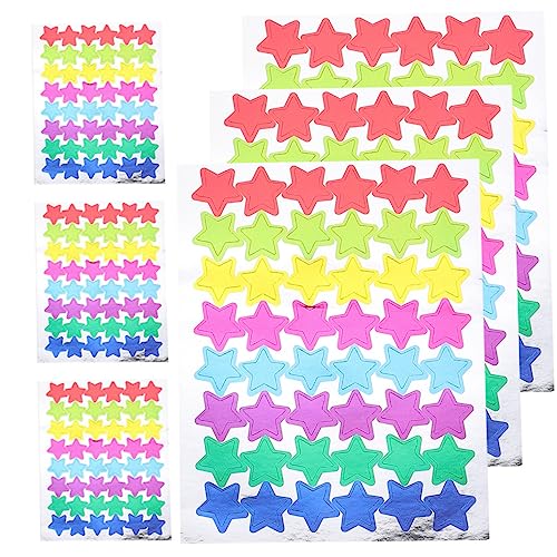 JOINPAYA 60 Blatt Bunte Sternaufkleber belohnung Aufkleber DIY-Aufkleber tastenhandys kindersticker entzückende Lehreraufkleber kleine Kinderaufkleber Kinderaccessoire PVC von JOINPAYA
