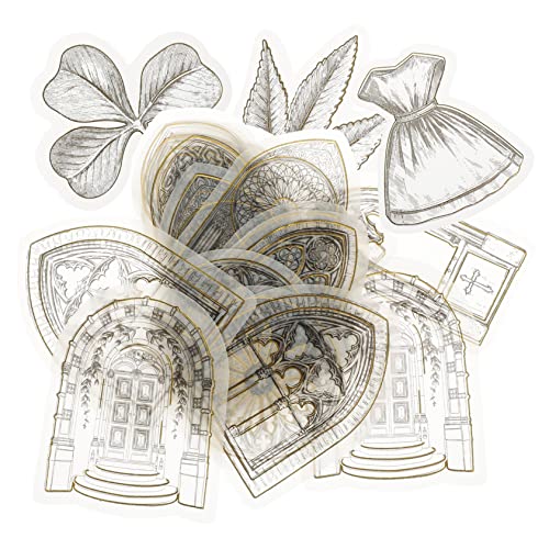 JOINPAYA 60stücke Scrapbooking Aufkleber Dekorative Papier Sticker Für Notizbuch Und Bastelprojekte Ästhetische Goldene Designs Für Kreative Erinnerungen JOINPAYA 60stücke Scrapbooking Aufkleber Dekorative Papier Sticker Für Notizbuch Und Bastelprojekte Ästhetische Goldene Designs Für Kreative Erinnerungen von JOINPAYA