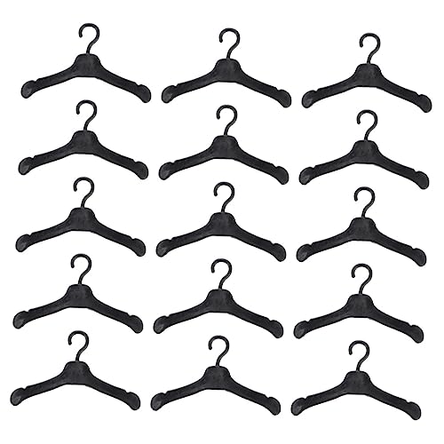 JOINPAYA 60 Stück Puppenaufhänger Puppenhaus Mini Kleiderständer Puppengarderobe Kleiderbügel Für Puppen Plastik Black JOINPAYA 60 Stück Puppenaufhänger Puppenhaus Mini Kleiderständer Puppengarderobe Kleiderbügel Für Puppen Plastik Black von JOINPAYA