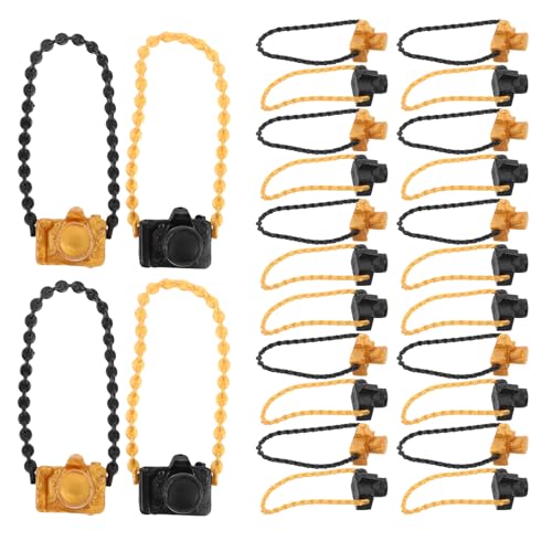 JOINPAYA 60 Stück Puppenhaus Miniaturkamera Vintage Kamera Modell Mini Puppenzubehör Dekorative Crossbody Charms Puppen Tragbare Requisiten von JOINPAYA