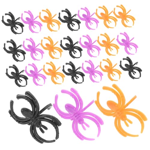 JOINPAYA 60 Stück Teiliges Halloween Spinnenring für Bunte Plastikspinnen in Schwarz Orange und DIY Bastelset für Gruselige Halloween Dekorationen und Partyaccessoires JOINPAYA 60 Stück Teiliges Halloween Spinnenring für Bunte Plastikspinnen in Schwarz Orange und DIY Bastelset für Gruselige Halloween Dekorationen und Partyaccessoires von JOINPAYA