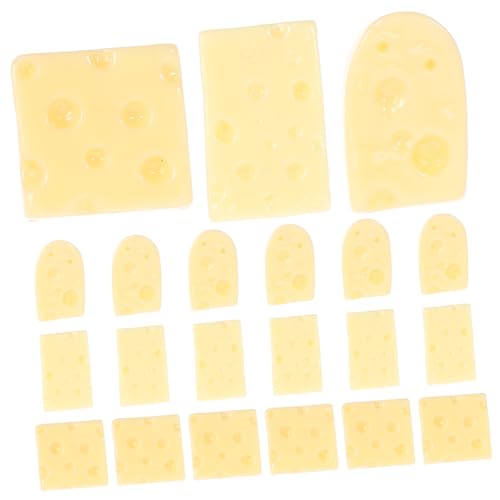 JOINPAYA 60 Stück Teiliges Miniatur Käse Modelle DIY Bastelset Realistische Käse Figuren Foto Requisiten Dekorationen für Küche Laden Party Hochzeit Kreative Bastelideen von JOINPAYA