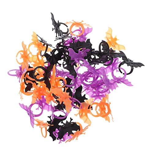 JOINPAYA 60st Fledermausring Spinnweben Halloween-dekorationen Gefälschter Spinnenring Halloween-schlauchboote Ornament Animatronik Halloweenkostüm Gruselig Fußmatten Plastik von JOINPAYA