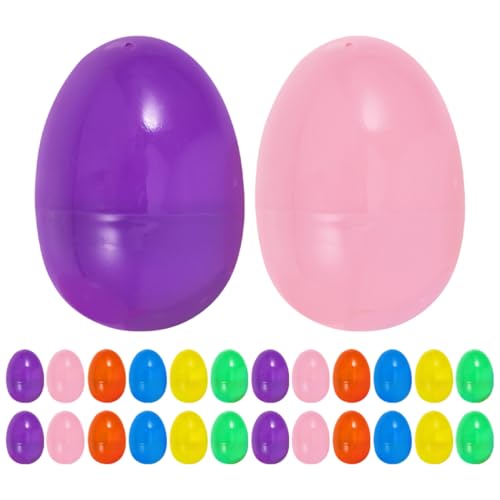 JOINPAYA Bemalte Ostereier Bunte Befüllbare Ostereier-geschenkboxen Aus Kunststoff Für Die Osterjagd Von Jungen Und Mädchen JOINPAYA Bemalte Ostereier Bunte Befüllbare Ostereier-geschenkboxen Aus Kunststoff Für Die Osterjagd Von Jungen Und Mädchen von JOINPAYA