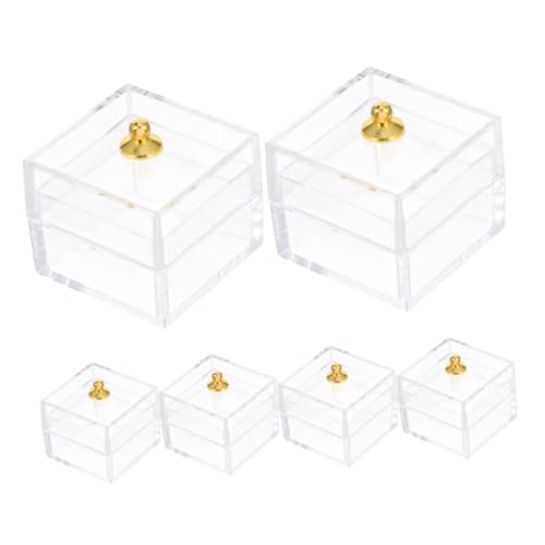 JOINPAYA 6Er-Packung Essen und in Miniatur Storage Boxes aufbwahrungs-Box aubewahrungsbox EIN die Gabe Mini-Hausschmuck Mini-Hausbedarf Puppenhaus-Layout Requisiten Plastik JOINPAYA 6Er-Packung Essen und in Miniatur Storage Boxes aufbwahrungs-Box aubewahrungsbox EIN die Gabe Mini-Hausschmuck Mini-Hausbedarf Puppenhaus-Layout Requisiten Plastik von JOINPAYA