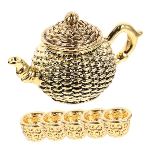 JOINPAYA 6Er Set Simulierte Teekannenverzierungen Miniatures blumentöpfe für hydrokultur Mini-Teetassen Desktop-Ornament deko Miniatur- Teetassenverzierung Zinklegierung Silver JOINPAYA 6Er Set Simulierte Teekannenverzierungen Miniatures blumentöpfe für hydrokultur Mini-Teetassen Desktop-Ornament deko Miniatur- Teetassenverzierung Zinklegierung Silver von JOINPAYA