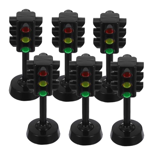 JOINPAYA 6Pcs Ampelspielzeug Toys Frühschullampe Verkehrslampe Ampel Ampel Ampel Spielzeugausbildung Boss Schwarz JOINPAYA 6Pcs Ampelspielzeug Toys Frühschullampe Verkehrslampe Ampel Ampel Ampel Spielzeugausbildung Boss Schwarz von JOINPAYA
