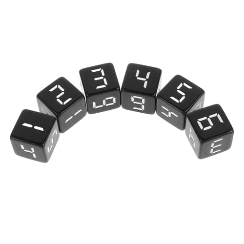 JOINPAYA 6Pcs Dice Party Accessoires Brettspiel Tool Harz Schwarz JOINPAYA 6Pcs Dice Party Accessoires Brettspiel Tool Harz Schwarz von JOINPAYA