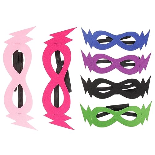JOINPAYA 6St Augenmaske aus Filz für Fliegenmaske goldene Maskerademaske Halloween-Masken für halloween costume halloween kleidung Frauen-Maskerade-Maske Cosplay-Maske gefühlt von JOINPAYA