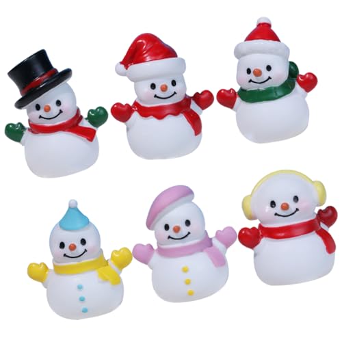 JOINPAYA 6St Desktop-Schneemannstatue winterdeko Cute Decoration Weihnachten wichtelgeschenk Miniatur-Schneemann Figur Garten-Schneemann-Anhänger Gefälligkeiten für Weihnachtsfeiern Harz JOINPAYA 6St Desktop-Schneemannstatue winterdeko Cute Decoration Weihnachten wichtelgeschenk Miniatur-Schneemann Figur Garten-Schneemann-Anhänger Gefälligkeiten für Weihnachtsfeiern Harz von JOINPAYA