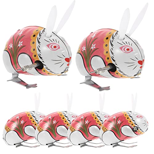JOINPAYA 6St Hase zum Aufziehen Spiel Stuffer Plüsch Frosch wackelt kinderzimmerdeko Room Decoration Animal Toys Fun Toy Kid Toys versorgen Neujahrsvorräte Eisenblech von JOINPAYA