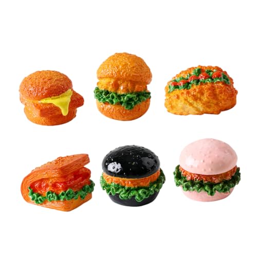 JOINPAYA 6 Stücke Harz Burger Figurine Miniatur Lebensmittel Modelle Gefälschte Hamburger Für Puppenhaus Und Foto Studio Decor JOINPAYA 6 Stücke Harz Burger Figurine Miniatur Lebensmittel Modelle Gefälschte Hamburger Für Puppenhaus Und Foto Studio Decor von JOINPAYA